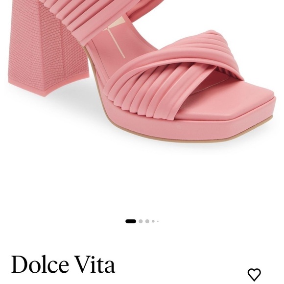 Dolce Vita Altin Platform Slide Sandal Pink Stella New No Box - Picture 10 of 12